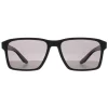 Prada Sport Polarised|Rectangle^Sunglasses PS05YS DG002G Black Rubber Dark Grey Polarized