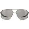 Prada Sport Aviator^Sunglasses PS55WS 1BC07F Silver Light Grey Silver Mirror
