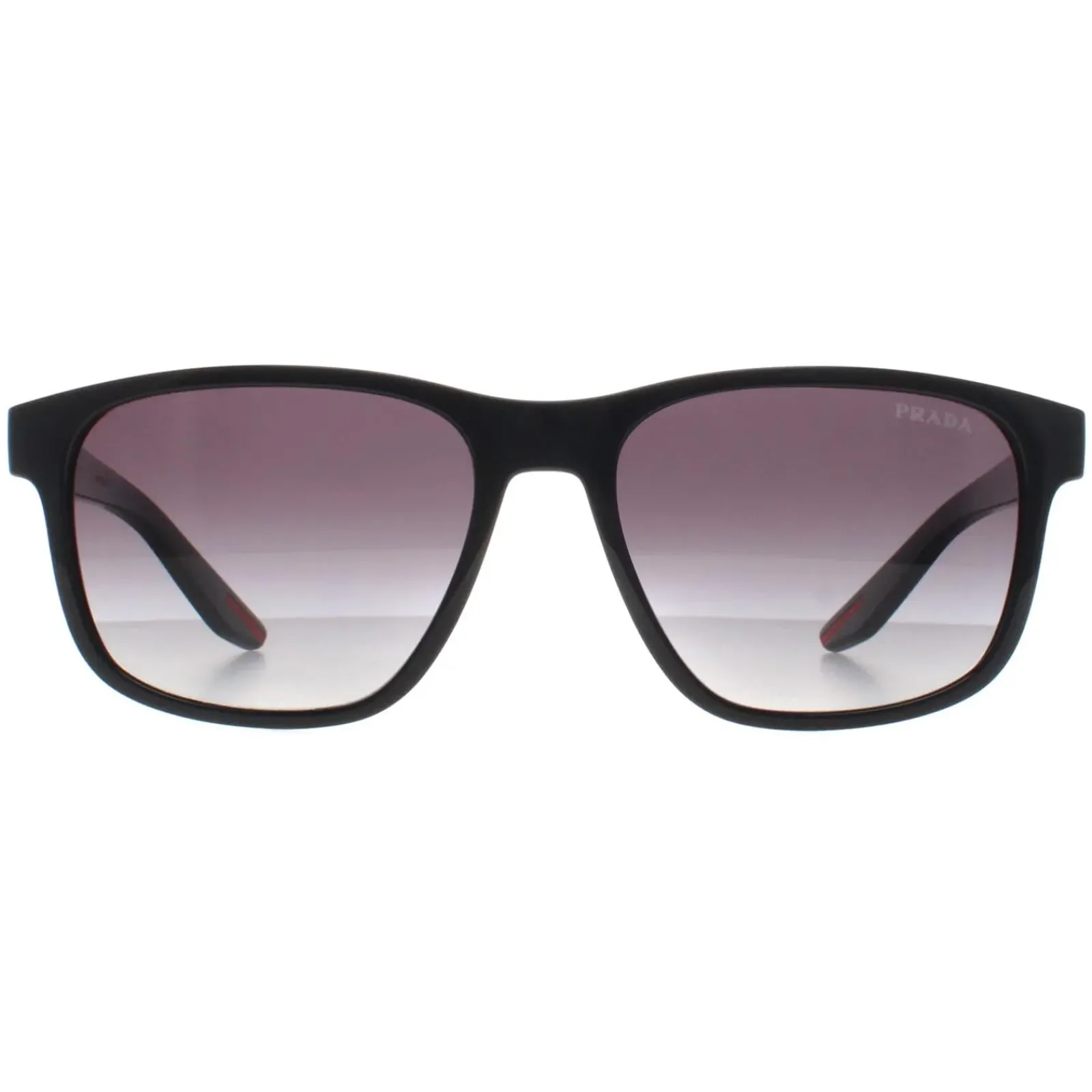 Prada Sport Rectangle^Sunglasses PS06YS 1AB09U Black Grey Gradient