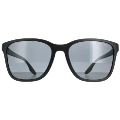 Prada Sport Polarised^Sunglasses PS02WS DG002G Black Rubber Dark Grey Polarized