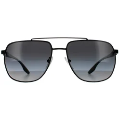 Prada Sport Polarised^Sunglasses PS55VS 1BO5W1 Matte Black Grey Gradient Polariz