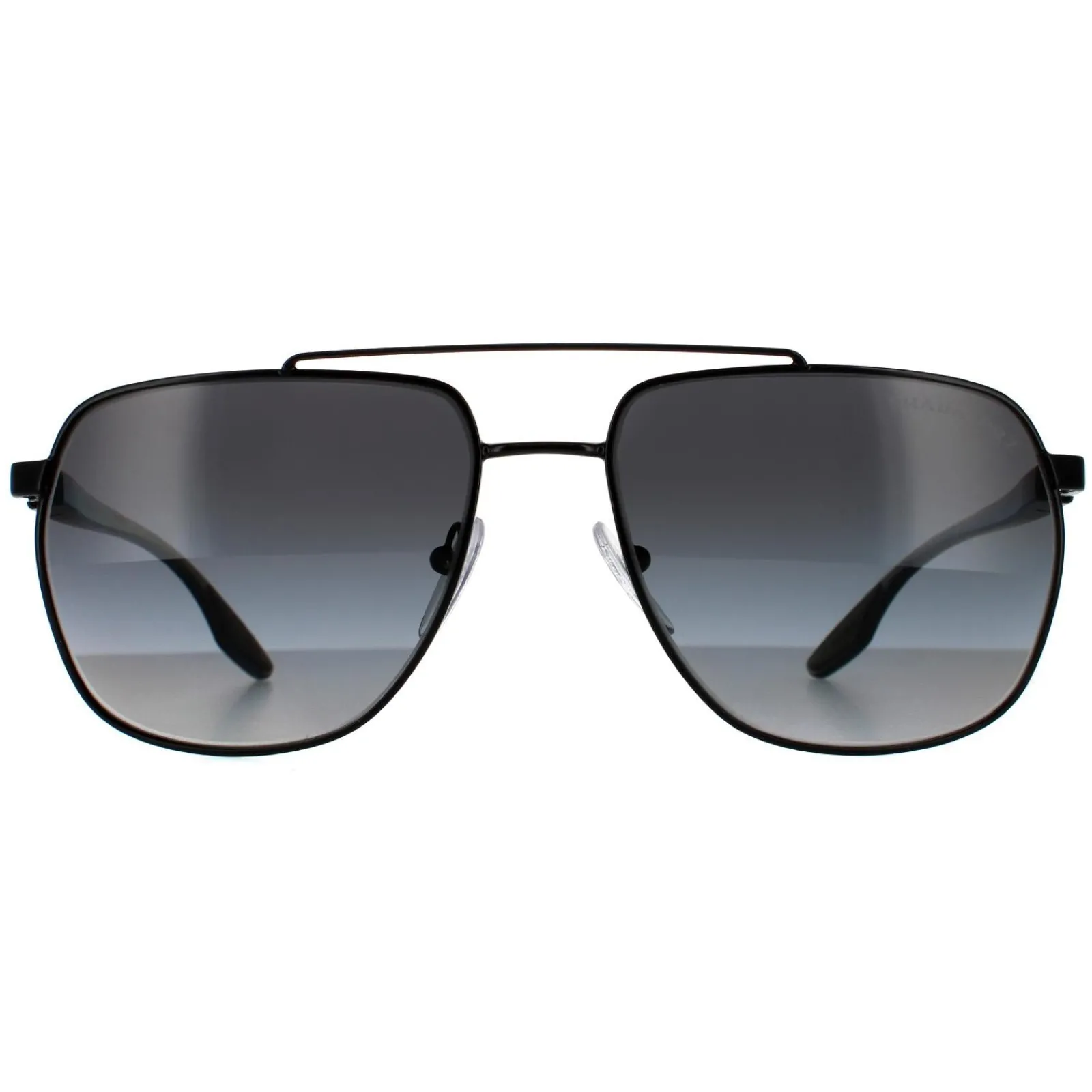 Prada Sport Polarised^Sunglasses PS55VS 1BO5W1 Matte Black Grey Gradient Polariz