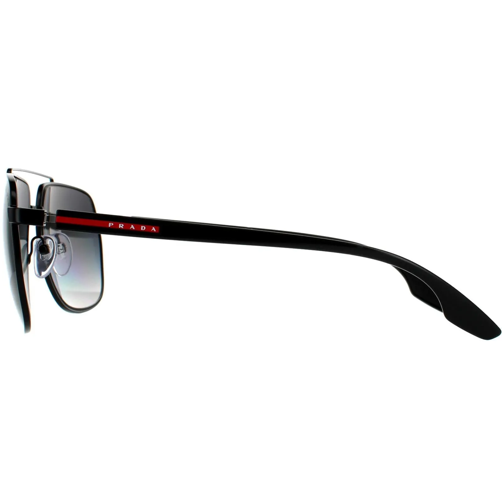 Prada Sport Polarised^Sunglasses PS55VS 1BO5W1 Matte Black Grey Gradient Polariz