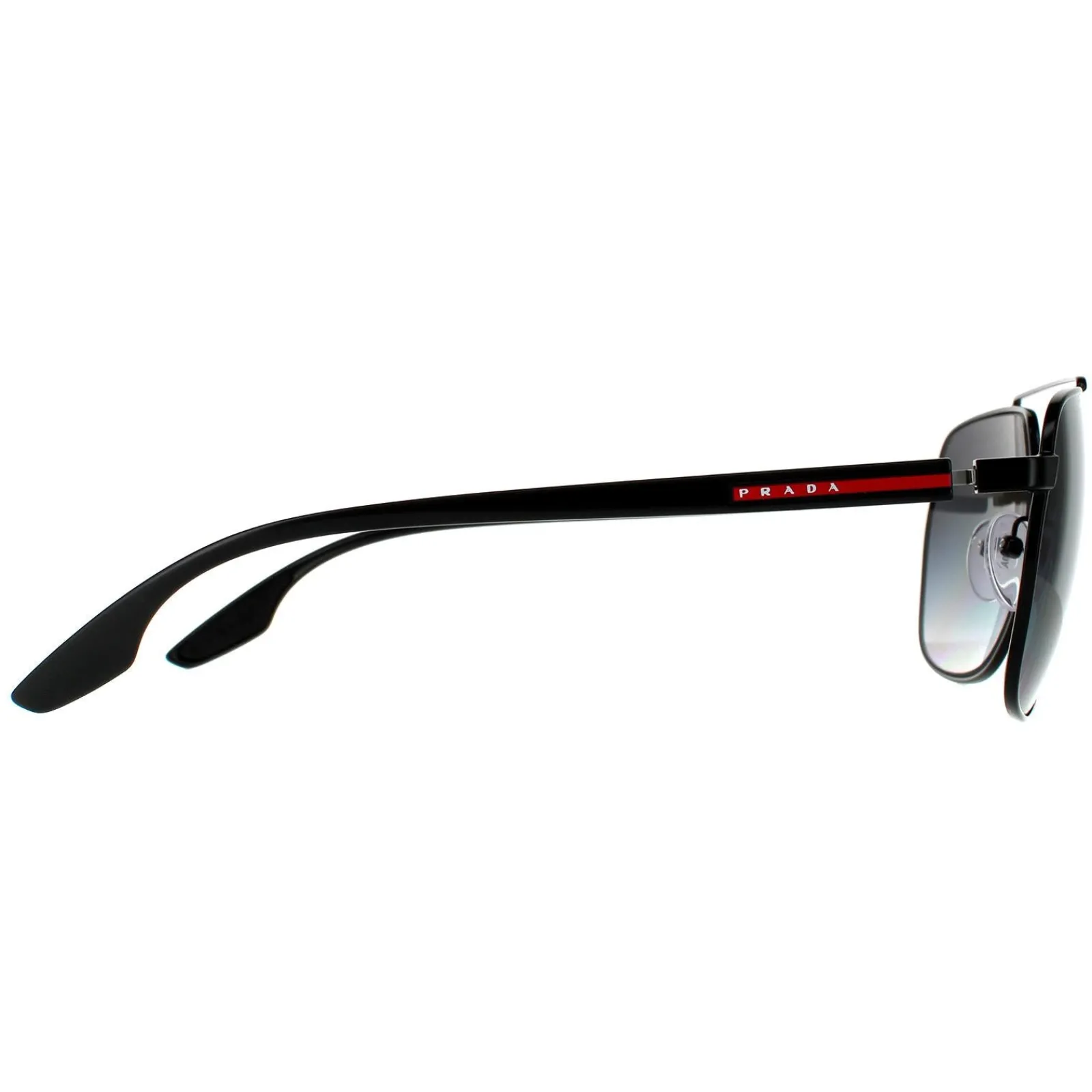 Prada Sport Polarised^Sunglasses PS55VS 1BO5W1 Matte Black Grey Gradient Polariz