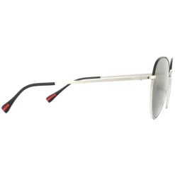 Prada Sport Polarised^Sunglasses 50SS GAQ5X1 Silver Black Green Polarized