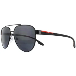 Prada Sport Polarised^Sunglasses 54TS 1AB5Z1 Black Grey Polarized