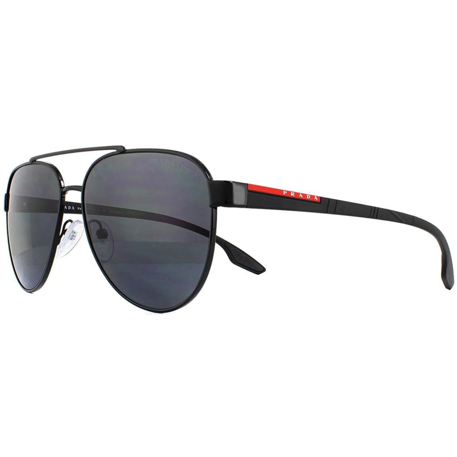 Prada Sport Polarised^Sunglasses 54TS 1AB5Z1 Black Grey Polarized