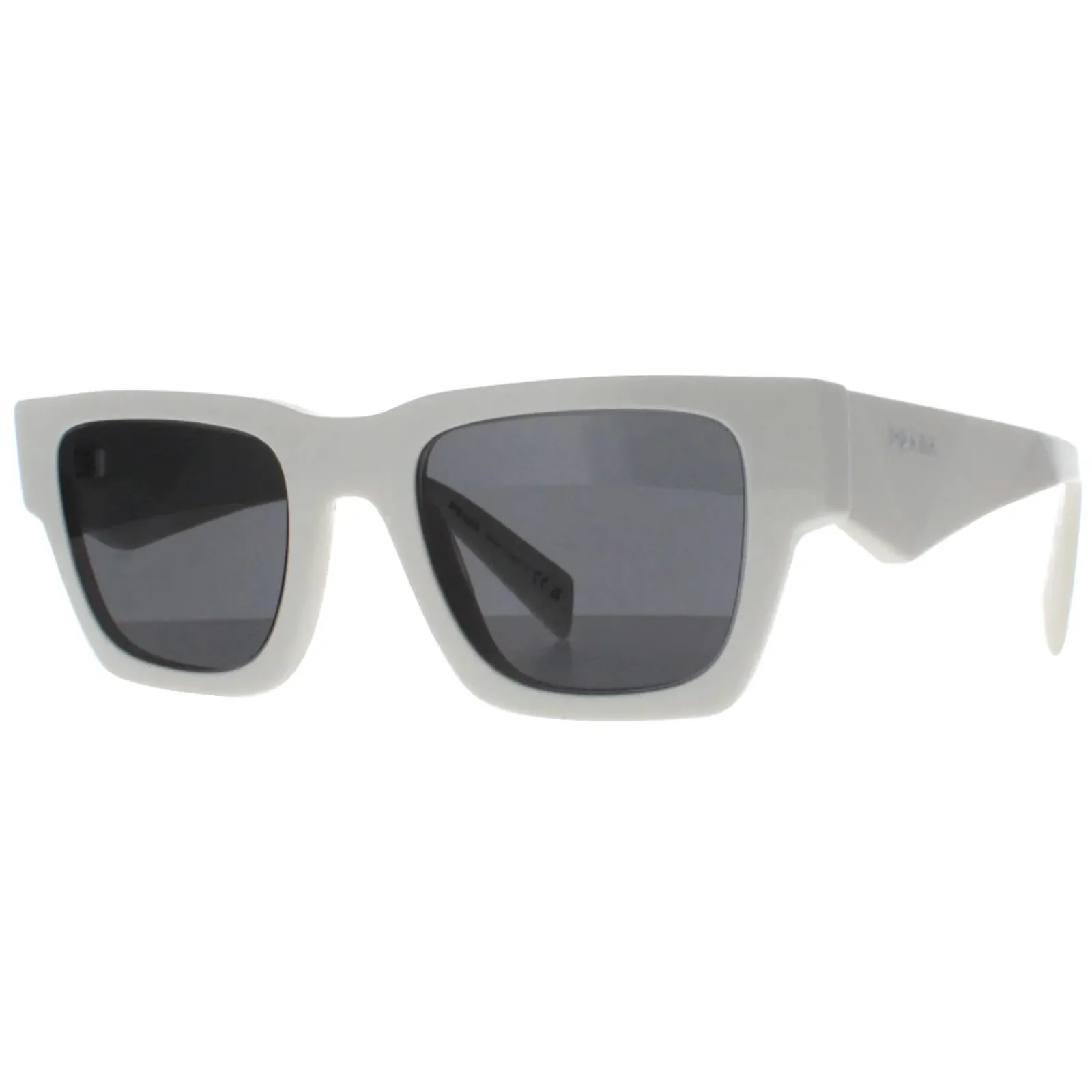Prada Prada|Square^Sunglasses PRA06S 17K08Z Talc Dark Grey