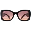 Prada Prada|Oval^Sunglasses PRA08S 12O50C Mahogany Brown Gradient