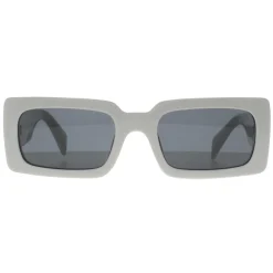 Prada Prada|Rectangle^Sunglasses PRA07S 1425S0 Talc Dark Grey