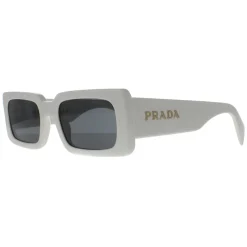 Prada Prada|Rectangle^Sunglasses PRA07S 1425S0 Talc Dark Grey