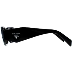 Prada Prada|Rectangle^Sunglasses PR17WS 1AB2B0 Black Light Grey Mirror Silver