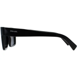 Prada Prada|Rectangle^Sunglasses PR19WS 1AB5S0 Black Dark Grey