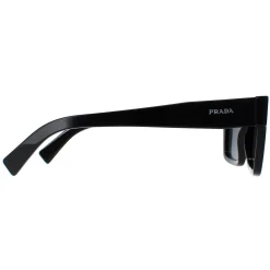 Prada Prada|Rectangle^Sunglasses PR19WS 1AB5S0 Black Dark Grey