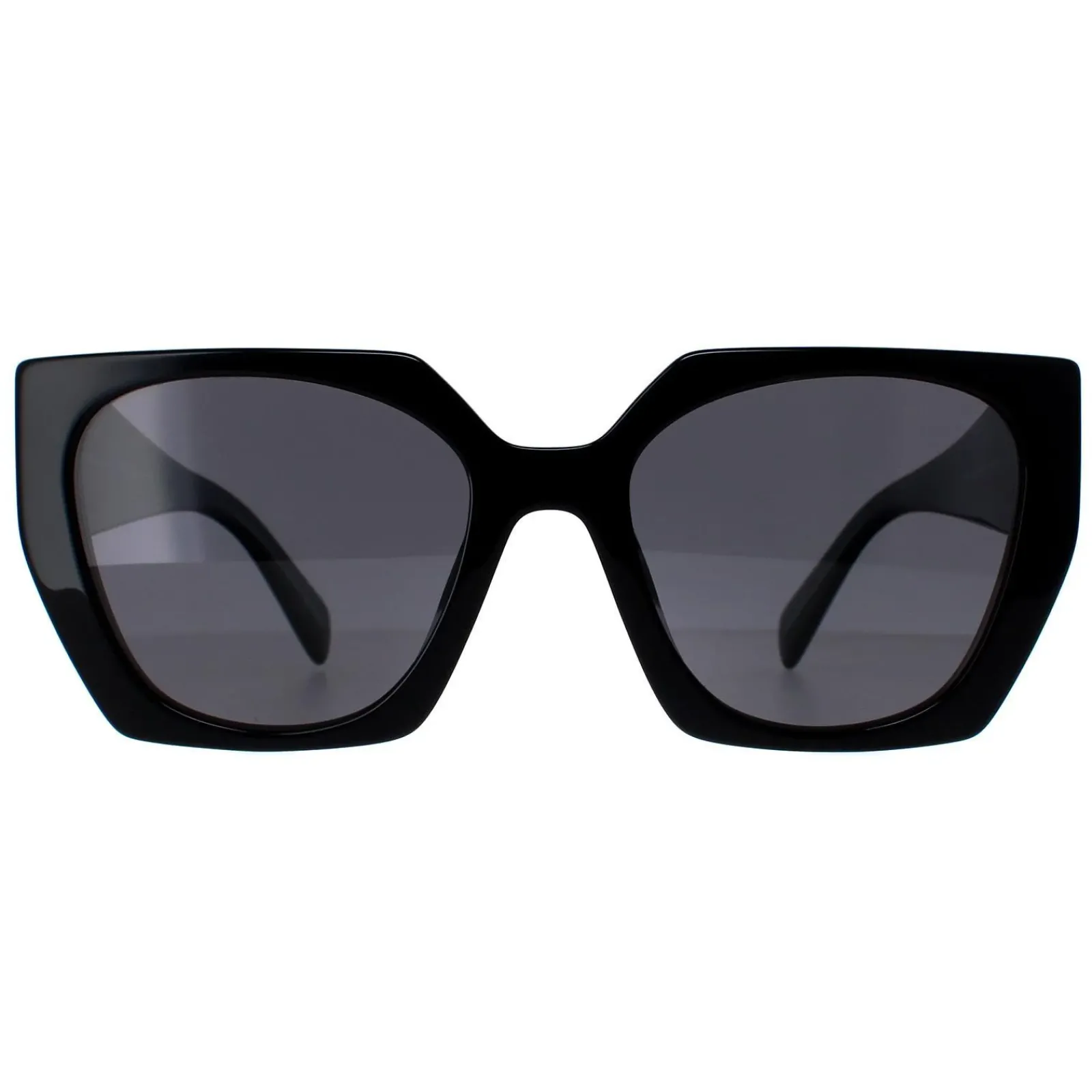 Prada Prada|Rectangle^Sunglasses PR15WS 1AB5Z1 Black Dark Grey Polarized