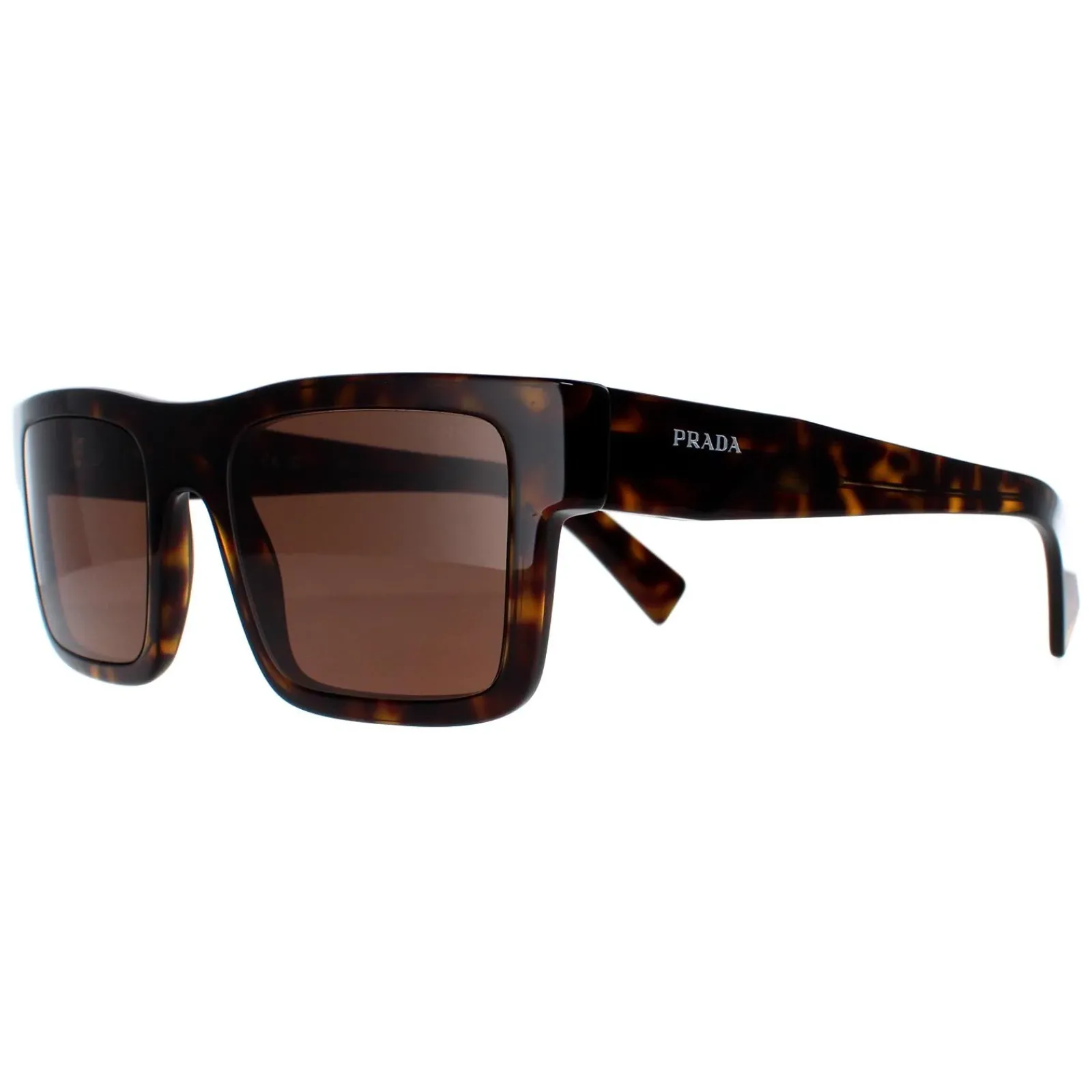 Prada Prada|Rectangle^Sunglasses PR19WS 2AU8C1 Tortoise Dark Brown