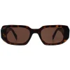 Prada Prada|Rectangle^Sunglasses PR17WS 2AU8C1 Tortoise Brown