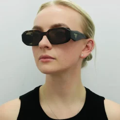 Prada Prada|Rectangle^Sunglasses PR17WS 2AU8C1 Tortoise Brown