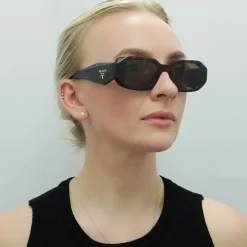 Prada Prada|Rectangle^Sunglasses PR17WS 2AU8C1 Tortoise Brown
