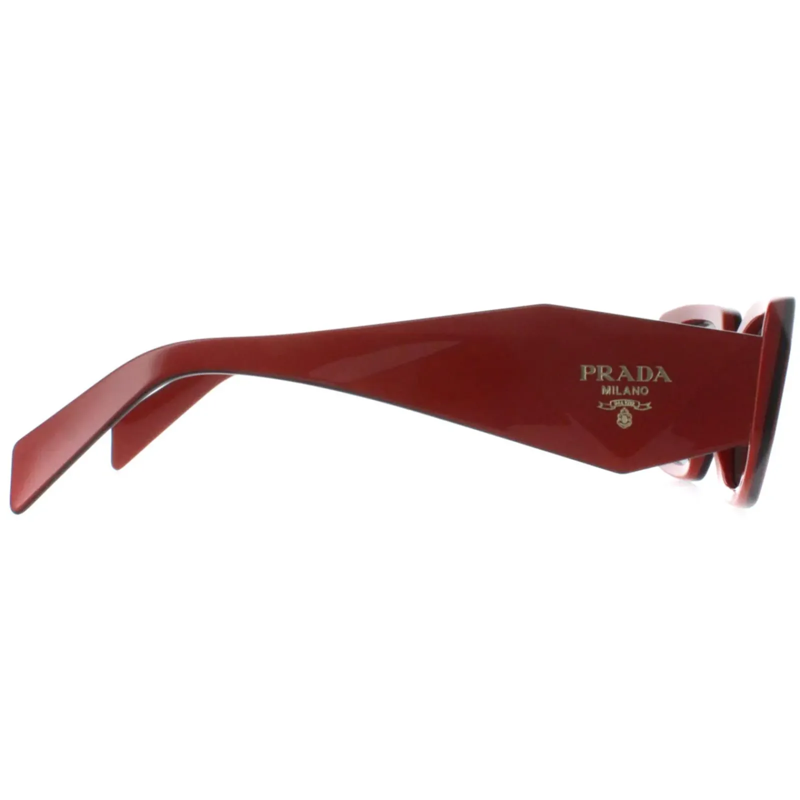 Prada Rectangle^Sunglasses PR17WS 12N5S0 Orange Black Dark Grey