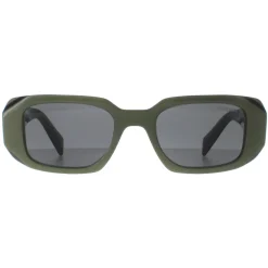 Prada Prada|Rectangle^Sunglasses PR17WS 13N5S0 Sage Black Dark Grey