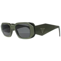 Prada Prada|Rectangle^Sunglasses PR17WS 13N5S0 Sage Black Dark Grey