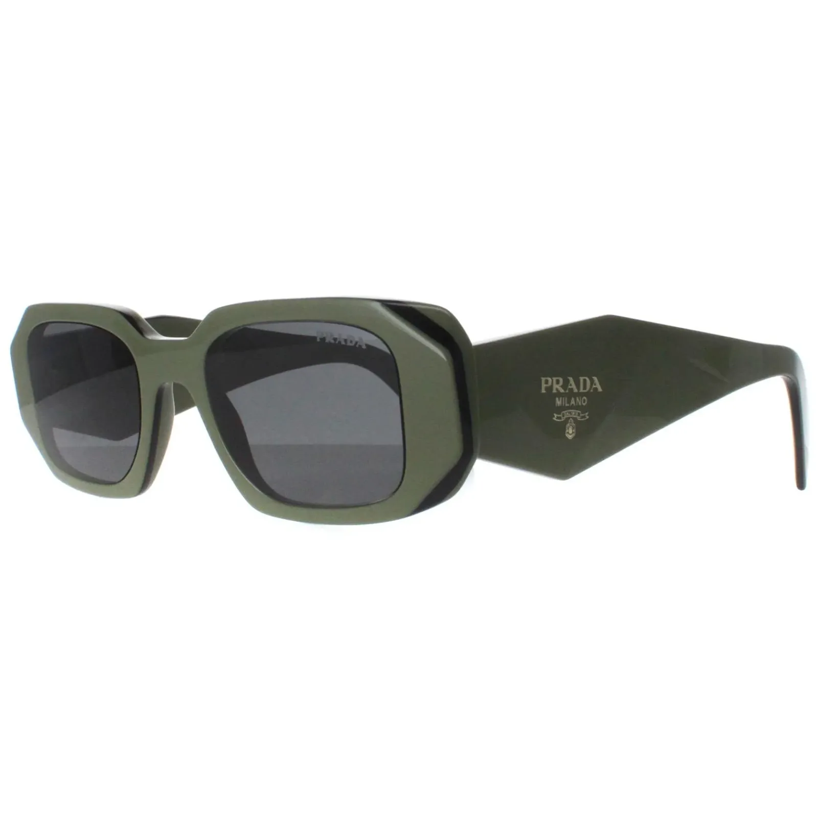 Prada Prada|Rectangle^Sunglasses PR17WS 13N5S0 Sage Black Dark Grey