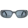 Prada Rectangle^Sunglasses PR17WS 11N09T Marble Black Graphite