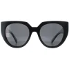 Prada Prada|Cat-Eye^Sunglasses PR14WS 09Q5S0 Black and Talc Dark Grey