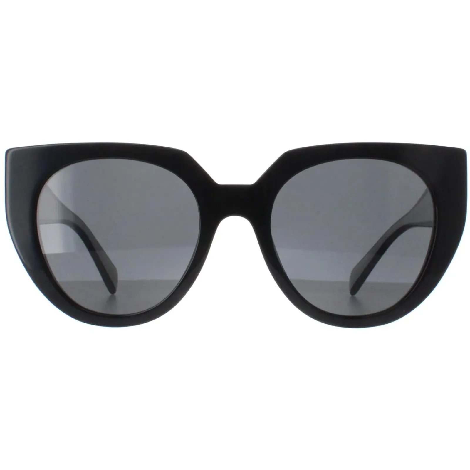 Prada Prada|Cat-Eye^Sunglasses PR14WS 09Q5S0 Black and Talc Dark Grey