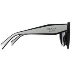Prada Prada|Cat-Eye^Sunglasses PR14WS 09Q5S0 Black and Talc Dark Grey