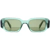 Prada Prada|Rectangle^Sunglasses PR17WS 11R10E Transparent Sage Green Mirror Internal