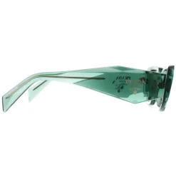 Prada Prada|Rectangle^Sunglasses PR17WS 11R10E Transparent Sage Green Mirror Internal