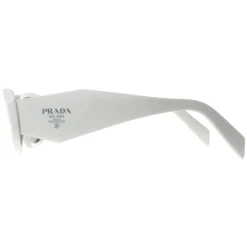 Prada Rectangle|Prada^Sunglasses PR17WS 1425S0 Talc Dark Grey