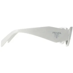 Prada Rectangle|Prada^Sunglasses PR17WS 1425S0 Talc Dark Grey
