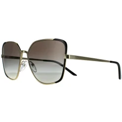 Prada Rectangle^Sunglasses PR60XS AAV0A7 Pale Gold and Black Grey Gradient