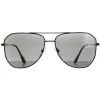 Prada Polarised^Sunglasses PR63XS 1AB08G Black Grey Polarized