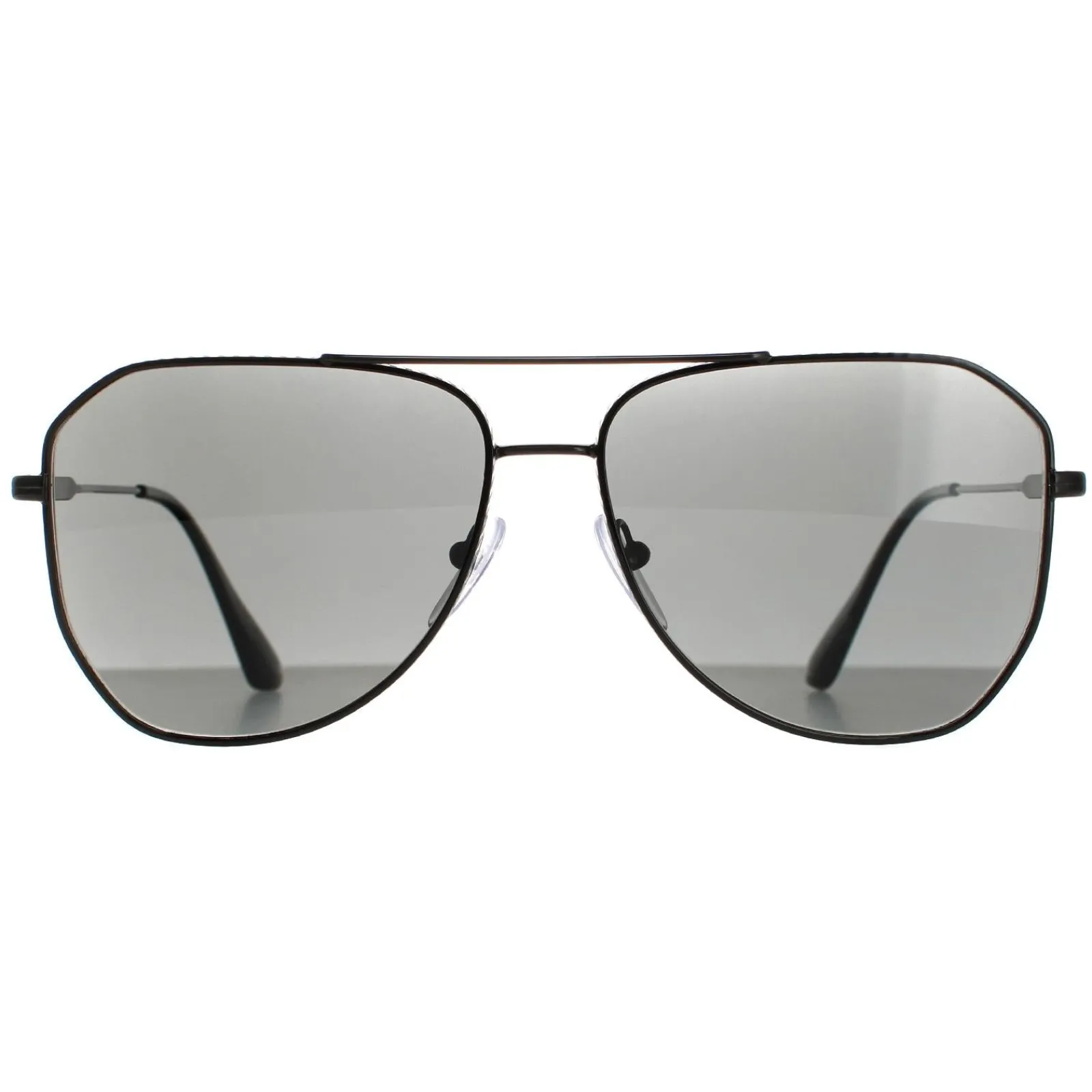 Prada Polarised^Sunglasses PR63XS 1AB08G Black Grey Polarized