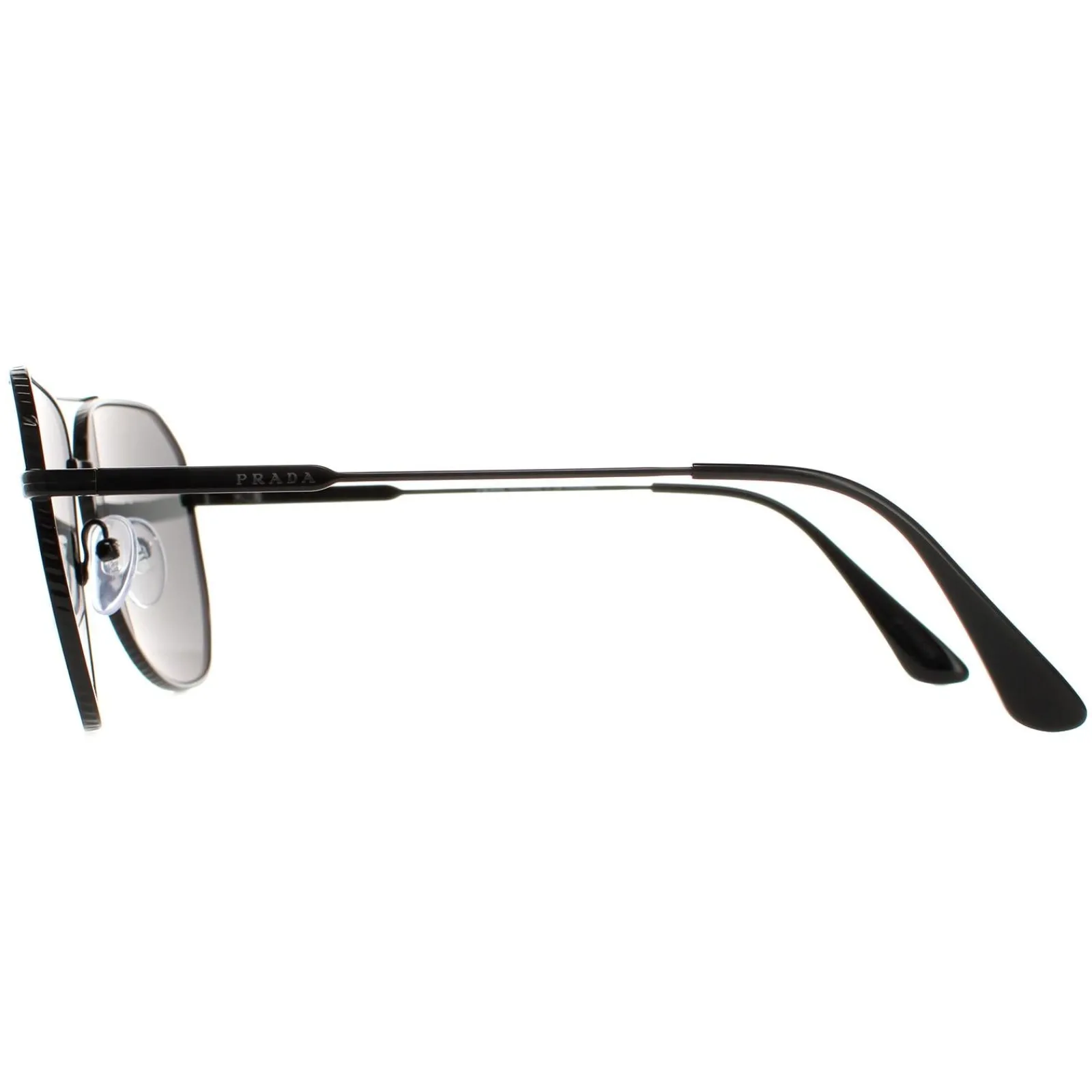 Prada Polarised^Sunglasses PR63XS 1AB08G Black Grey Polarized