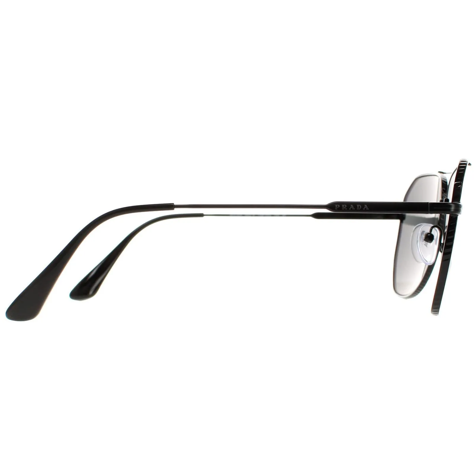 Prada Polarised^Sunglasses PR63XS 1AB08G Black Grey Polarized