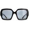 Prada Square|Polarised^Sunglasses PR21XS 1AB5Z1 Black Grey Polarized