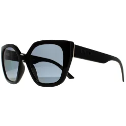 Prada Polarised|Rectangle^Sunglasses PR24XS 1AB5Z1 Black Grey Polarized