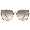 Prada Rectangle^Sunglasses PR60XS 07B4K0 Pale Gold and Matte Pink Pink Gradient