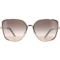 Prada Rectangle^Sunglasses PR60XS 07B4K0 Pale Gold and Matte Pink Pink Gradient