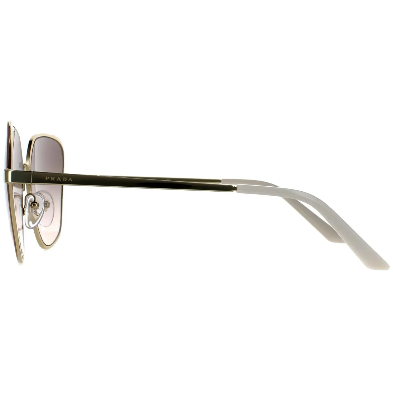 Prada Rectangle^Sunglasses PR60XS 07B4K0 Pale Gold and Matte Pink Pink Gradient