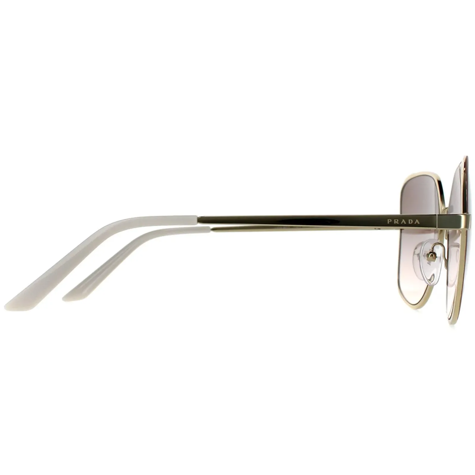 Prada Rectangle^Sunglasses PR60XS 07B4K0 Pale Gold and Matte Pink Pink Gradient