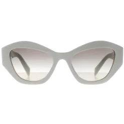 Prada Rectangle^Sunglasses PR07YS 142130 White Grey Gradient