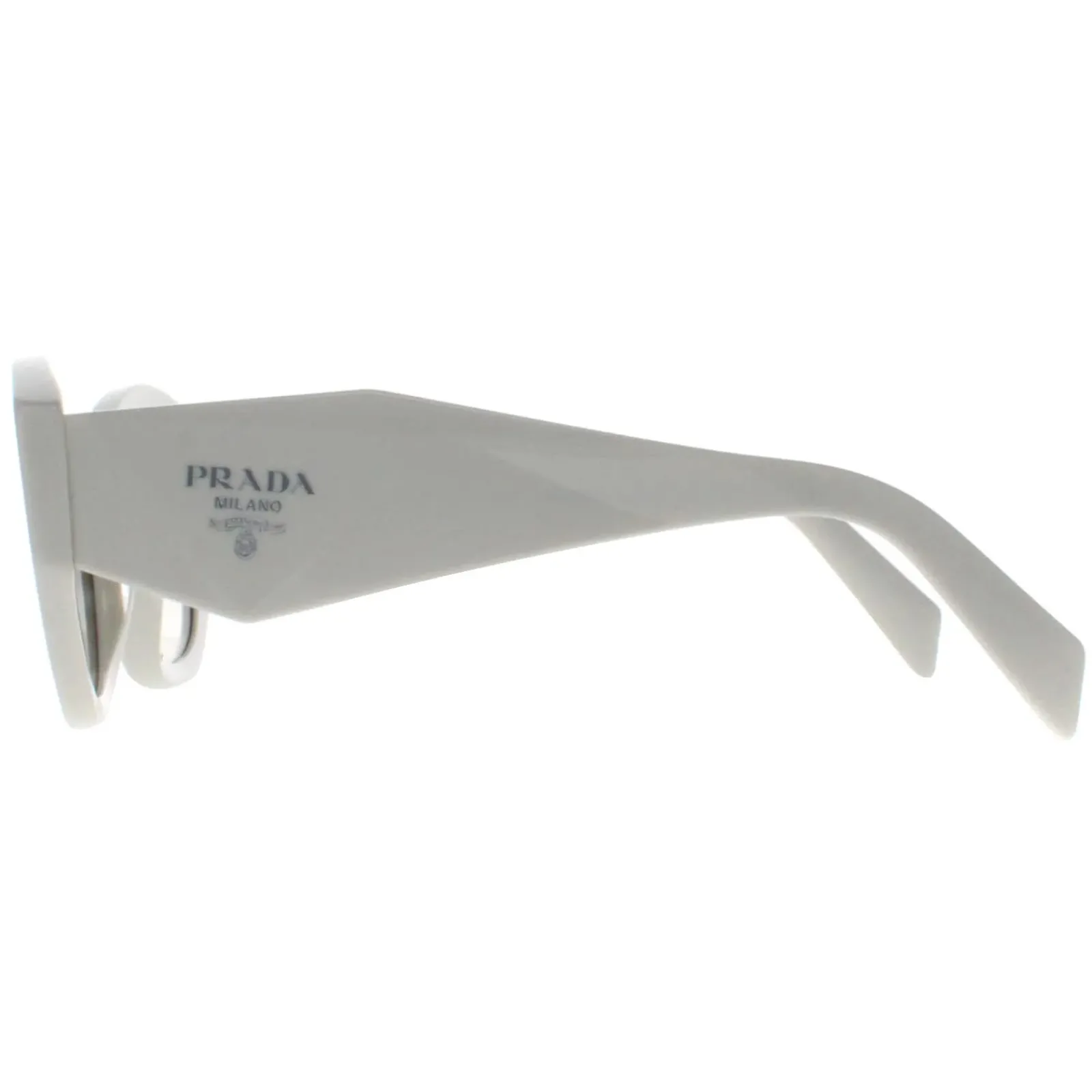 Prada Rectangle^Sunglasses PR07YS 142130 White Grey Gradient