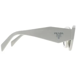 Prada Rectangle^Sunglasses PR07YS 142130 White Grey Gradient