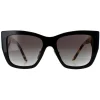 Prada Square|Prada^Sunglasses PR21YS 1AB0A7 Black and Tortoise Grey Gradient